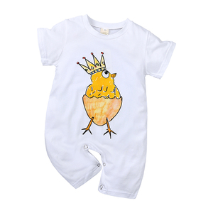 Ucuz bebek giysileri örgü tulum yaz yenidoğan giyim kısa kollu erkek bebek kız pamuklu giysiler Bodysuit yeni doğan tulum - Product Image 4