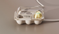 Prise multifonction 2026, design spécial, 4 prises AC, protection anti-poussière, charge rapide, 2 ports TYPE-C, 1 port USB, forme de boîte à œufs