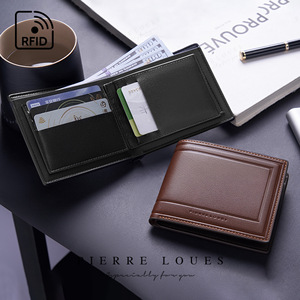Pierre Loues Men's <b>Wallet</b> <b>RFID</b> <b>Blocking</b> Multi-Card Slot Business Everyday Use - Product Image 1