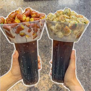 Venta al por Mayor de Vasos Desechables de PP de 700 ml para Comida para Llevar y Bebidas, con Tapas de 90 mm de Diámetro, Aptos para Hotpot - Product Image 3