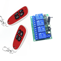 Télécommande sans fil universelle RF Huyo 4 boutons 315/433,92 MHz avec batterie remplaçable en ABS pour portail de garage