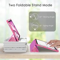 Coque pour nouvel iPad Air 11 pouces (M3/M2, 2025-2024) et 5ème/4ème génération 10.9 pouces (2020-2022) avec porte-crayon, coque arrière en TPU souple