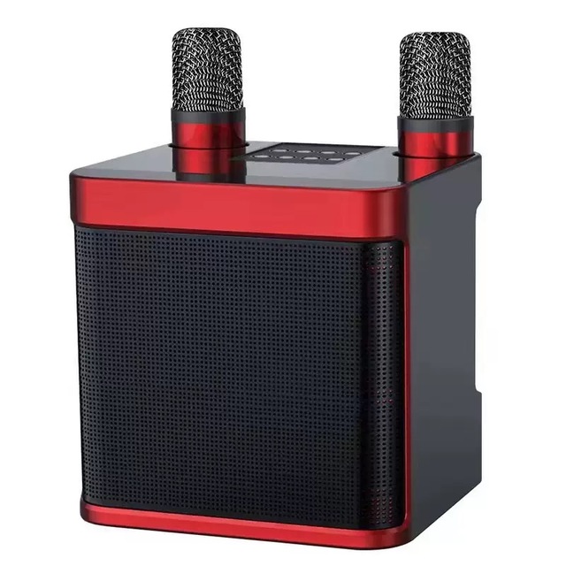 YS-203 for V5.4 Karaoke Speaker System with Dual Microphone RGB LED Lighting Supports Computer & Mobile Phone