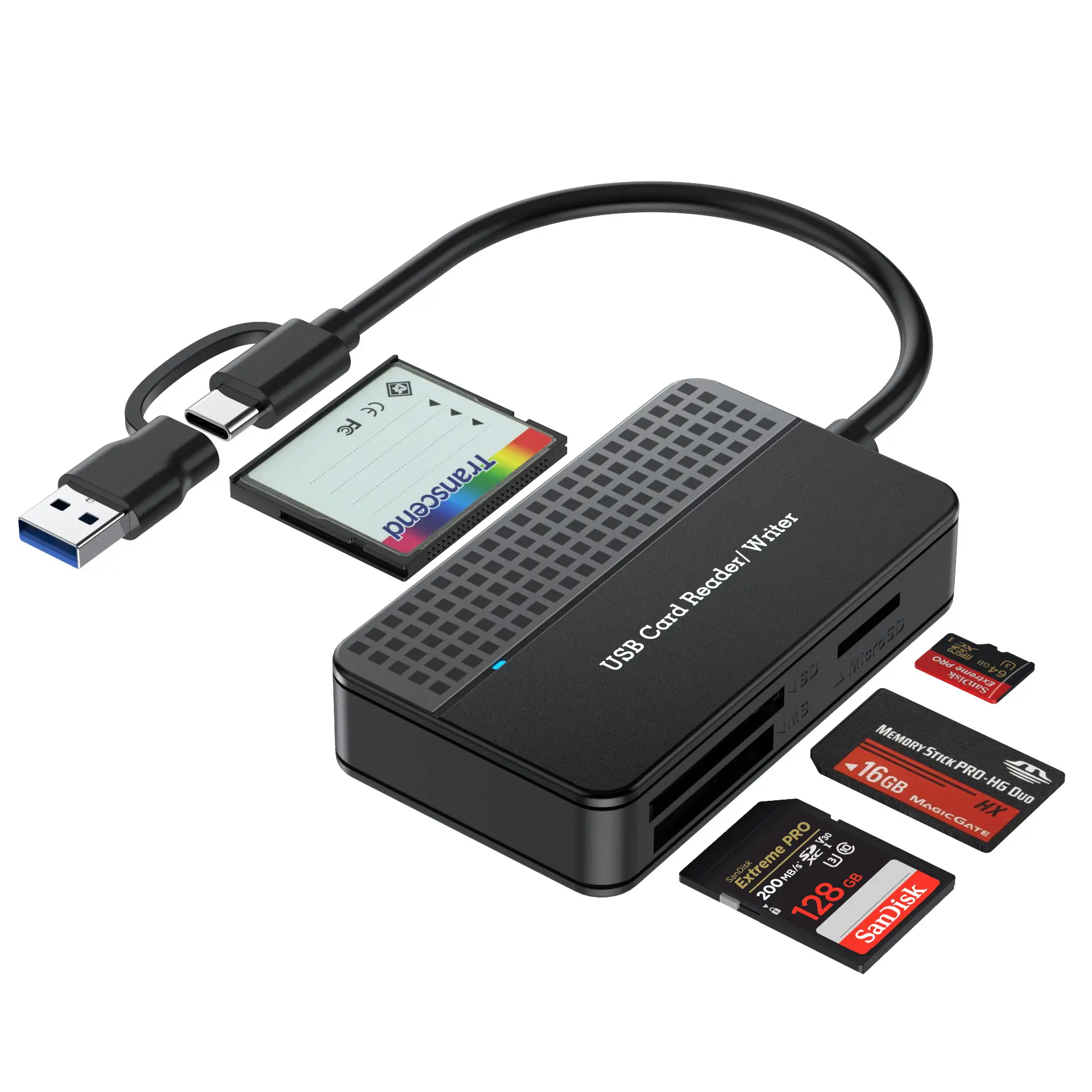 Lettore di schede Multi Smart Card TF SD lettore 4 In 1 Usb-c USB 3.1 Hub Writer per fotocamera