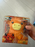 Mainan Squishy Sapi Jumbo Highland Grosir dalam Kotak, Lembut, Bisa Diremas, Misteri Hewan Ternak, Pereda Stres, Hadiah Fidget, Souvenir Pesta