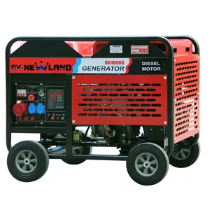 high quality water-cooled open frame 9kw best portable home generator