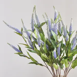 Großhandel Sage Simulation Blume 5-Foren-Pflanze mit Hochzeitsfotografie-Requisiten für Heimdekoration und Hochzeitsdekoration
