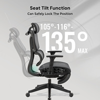 Usine de meubles Moderne Luxe Patron Exécutif Chaise de bureau ergonomique en maille intégrale avec repose-pieds