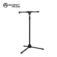 Support de microphone professionnel robuste réglable Accuracy Pro Audio MS148T avec base trépied