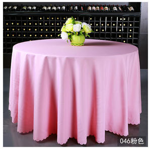 Ventes chaudes, nappe moderne bon marché, couleur unie, couleur blanche, pour mariage et banquet - Product Image 3