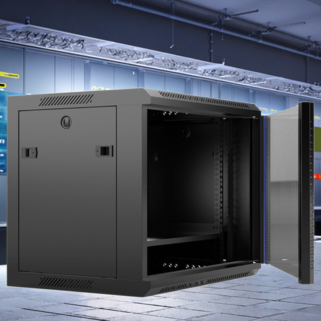 9U Network Server Rack Wall-Mounted 19-Inch Steel Networking Cabinet for Data Centers 600mm Depth in Stock