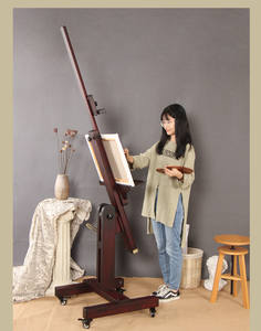 Chevalet de <span class=keywords><strong>studio</strong></span> professionnel extra large en noyer, nouveaux fournitures artistiques pour la peinture <span class=keywords><strong>des</strong></span> <span class=keywords><strong>artistes</strong></span> - Product Image 5