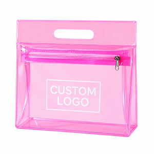 Custom Printing Logo Waterproof PVC Packing <b>Make</b> <b>Up</b> <b>Bag</b> Portable Pouch PVC Cosmetic <b>Bag</b> With Zipper - Product Image 2