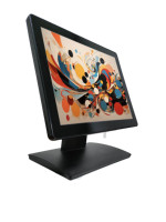 Écran tactile capacitif de 15 pouces, écran LCD plat véritable avec support et accessoires pour système de point de vente