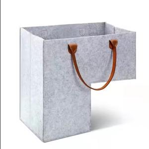 Panier d'<span class=keywords><strong>escalier</strong></span> pliable avec poignée en cuir, paniers d'<span class=keywords><strong>escalier</strong></span> durables en feutre pour escaliers moquettés et en bois - Product Image 3