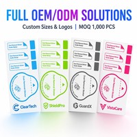 Kit Universal de Adhesivos Limpiadores Antipolvo con Material de Microfibra, Película Templada para Celular, Molde Cuadrado Privado Guangdong