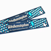 Personalizado PVC Cuadrado Rectángulo Negro Rojo Azul 60*10*1cm Bar Servicio Mat para Cocktail Bartender Bar Runner Mat
