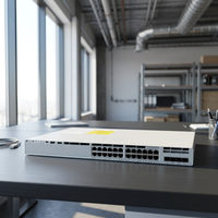 Commutateur Cisco C9200L-24T-4X-E 24 ports Gigabit PoE 128 Gbit/s avec liaison montante 4x10G pour réseau d'accès d'entreprise