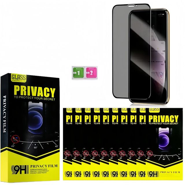 10 in 1 Pack Anti Spy Privacy Tempered Glass Phone Screen Protector for iPhone 17 Pro Max 16 15