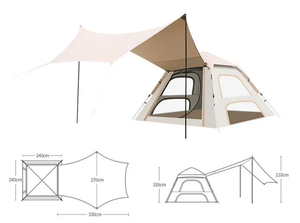 Carpa de techo para SUV, para <span class=keywords><strong>camping</strong></span>, <span class=keywords><strong>con</strong></span> piscina inflable, mesa tipo cabaña - Product Image 6