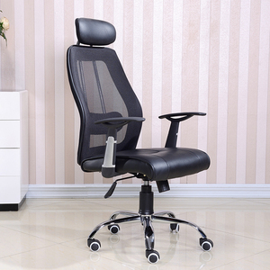 <span class=keywords><strong>Silla</strong></span> de Oficina Ejecutiva Moderna de Cuero PU en Negro, Diseño Ergonómico con Función Giratoria, Muebles de Oficina - Product Image 5