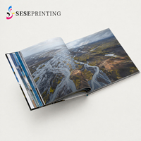 Maßgefertigter Kaffeetisch-Fotobuchdruck mit Faltschachtelbindung und Premium-Beschichtungspapier OEM