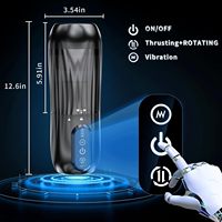 Masturbador Masculino Automático con 10 Modos de Vibración, Copa de Masturbación para Hombres