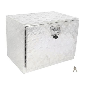 Custom Logo 24 "Heavy Duty Waterproof sottoscocca cassetta attrezzi RV rimorchio scatola di alluminio camion letto strumenti per piastra rettangolare - Product Image 1