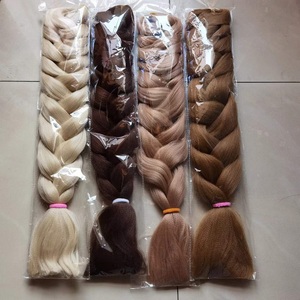 Vente en gros 82 pouces 165g Jumbo <span class=keywords><strong>tresses</strong></span> Expression tressage cheveux Ultra EZ Crochet synthétique Yaki pré-étiré Perm facile tresse 41 pouces - Product Image 3
