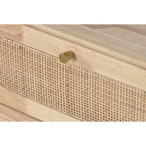 Natural Rubberwood <b>Rattan</b> <b>TV</b> <b>Unit</b> 120x30x48cm 19:70 Ratio - Product Image 4