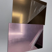Offre Spéciale : Plaque Acrylique Miroir Extrudée Yizel YAS 1220x2440mm Or, Argent, Cuivre, 3mm, Haute Qualité pour Découpe Publicitaire