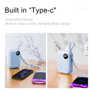 Power Bank 4G WiFi Router 2 en <span class=keywords><strong>1</strong></span> 5000mAh Powerbank Pocket MiFi con ESIM 300M WiFi6 Router móvil portátil LTE con batería - Product Image 5