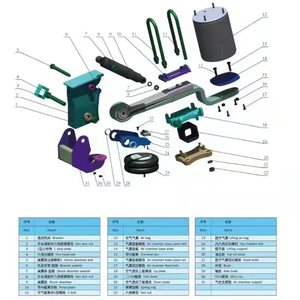 ระบบกันสะเทือนแบบลม CQFN สำหรับรถบรรทุกหนัก โช้คอัพแบบลม - Product Image 5