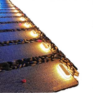 Lot de <span class=keywords><strong>4</strong></span> lampes solaires LED étanches IP68 pour marches, éclairage extérieur automatique pour allées, couloirs, portes et garages - Product Image 4