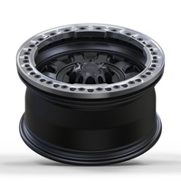 S3-00039 18-24 Llantas de Aluminio Forjado para Jeep, Acabado Negro Mate Personalizado, Borde Mecanizado, Orificio Circular, Diseño Cóncavo Profundo, Estándar DOT