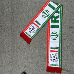 Écharpe de supporter pour le Mexique, les États-Unis, le Canada, le Brésil, le Portugal, l'Argentine, les Pays-Bas, avec logo imprimé, en velours - Product Image 4