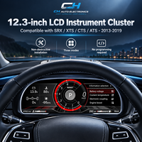 Pour Cadillac ATS / ATS-L 2014-2017, tableau de bord numérique LCD 12,3 pouces, compteur de vitesse, remplacement plug and play
