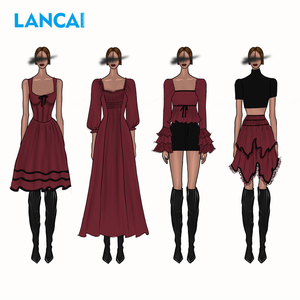 Fabrication sur mesure en Chine, logo de marque, petites commandes, vêtements de créateurs personnalisés, fabricants de vêtements haut de gamme, vêtements Y2K, robe mini pour femmes - Product Image 1
