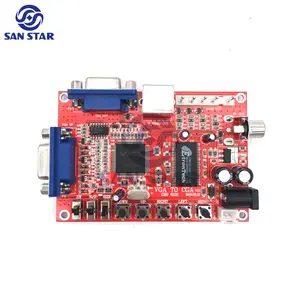 Thẻ Chuyển Đổi Video Pcb Trò Chơi Điện Tử Thẻ Chuyển Đổi Video GBS8100 V2 VGA Sang Cga/Cvbs/S