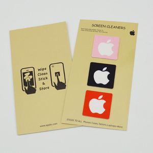 Lingette Nettoyante pour Écran de Smartphone avec Dos Adhésif et Porte-Carte de Visite - Écologique, Impression Couleur, Taille Personnalisable - Product Image 3