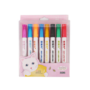 Multi-purpose 12-color Contour <b>Marker</b> Pen 8-color Contour <b>Marker</b> Pen for Students - Product Image 4