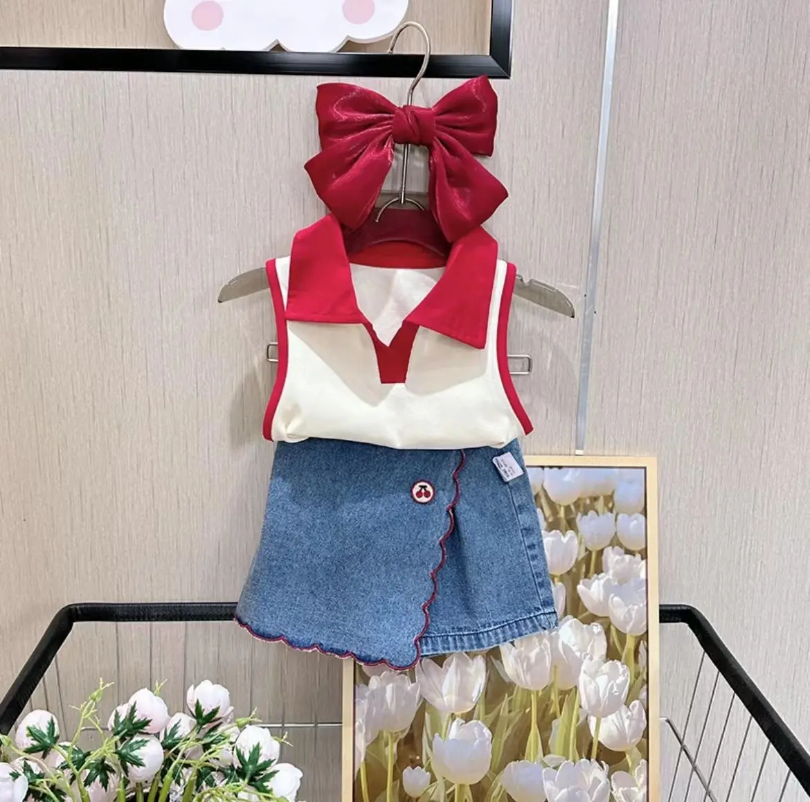 Ins Mode Zomer Kids Outfits 2 Stuks Koreaanse Stijl Lieve Mooie Kleding Set Voor Baby Girl