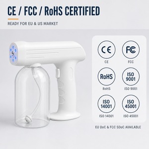 Pistola de Pulverización Automática Portátil Nano Blanca, Dispensador de Aerosol Eléctrico con Fuente de Alimentación USB, Uso en Exteriores, Automóviles y Hoteles, Fabricada para Durabilidad - Product Image 3