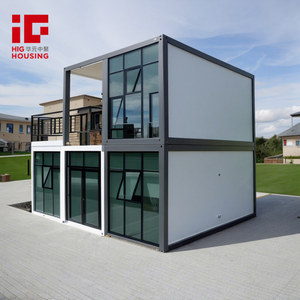 Contenedor de Oficina Modular Aislado de 20 pies/40 pies, <span class=keywords><strong>Casa</strong></span> de Almacenamiento Prefabricada de Acero con Panel Sándwich para Oficina/Tienda - Product Image 1