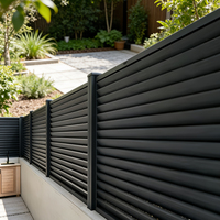 Cache-climatiseur en aluminium à persiennes pour clôture de jardin, hauteur 6 pieds, décoration extérieure moderne pour toiture de bâtiment