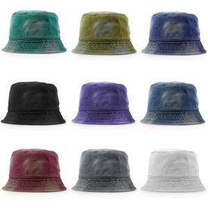 Sombrero de pescador de mezclilla lavada lisa con logotipo personalizado OEM de alta calidad Gorra de pescador vintage unisex - Product Image 3