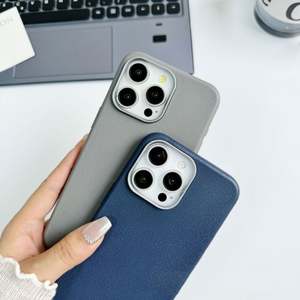 Funda de teléfono de TPU suave de cuero original para iPhone 16 Pro Max 15 Pro 14 Plus 13 12 11 Pro X XS XR 7 8, funda protectora a prueba de golpes - Product Image 4