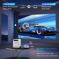 Proyector de Video USB Pequeño E23 de Fábrica al por Mayor, Mini Proyector Portátil 4K de Marca, Conexión con Teléfono Móvil