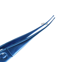 Pince LASIK Manche en Titane, Instrument Chirurgical Ophtalmique, Pointes Ovales Solides 108mm pour Levage de la Flap Corneenne