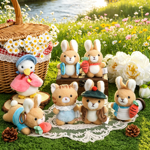 Licensed <strong>Peter</strong> <strong>Rabbit</strong> Forest Gathering Surprise Box Whole Set Cute Plush Keychain <strong>Toy</strong> Collection - Product Image 2